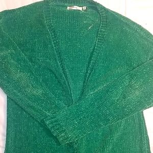 Chenille cardigan with pockets